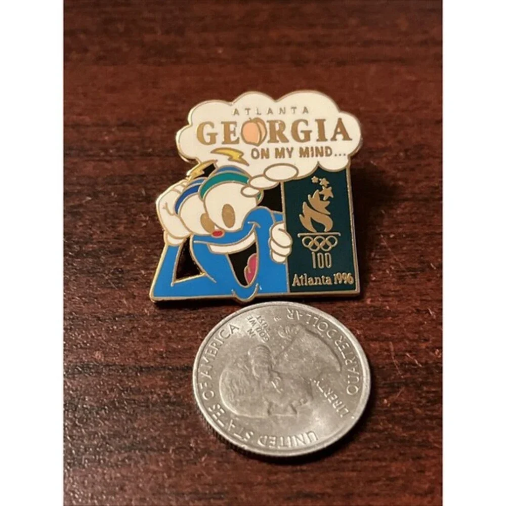 1996 Atlanta Olympics‎ Mascot Izzy Atlanta Georgia On My Mind Lapel Hat Pin